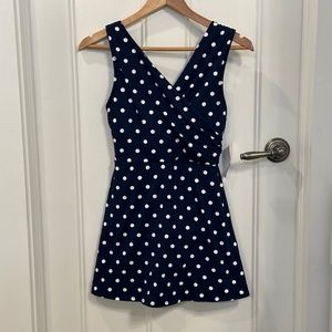 Lands' End Polka Dot Swim Suit NWT